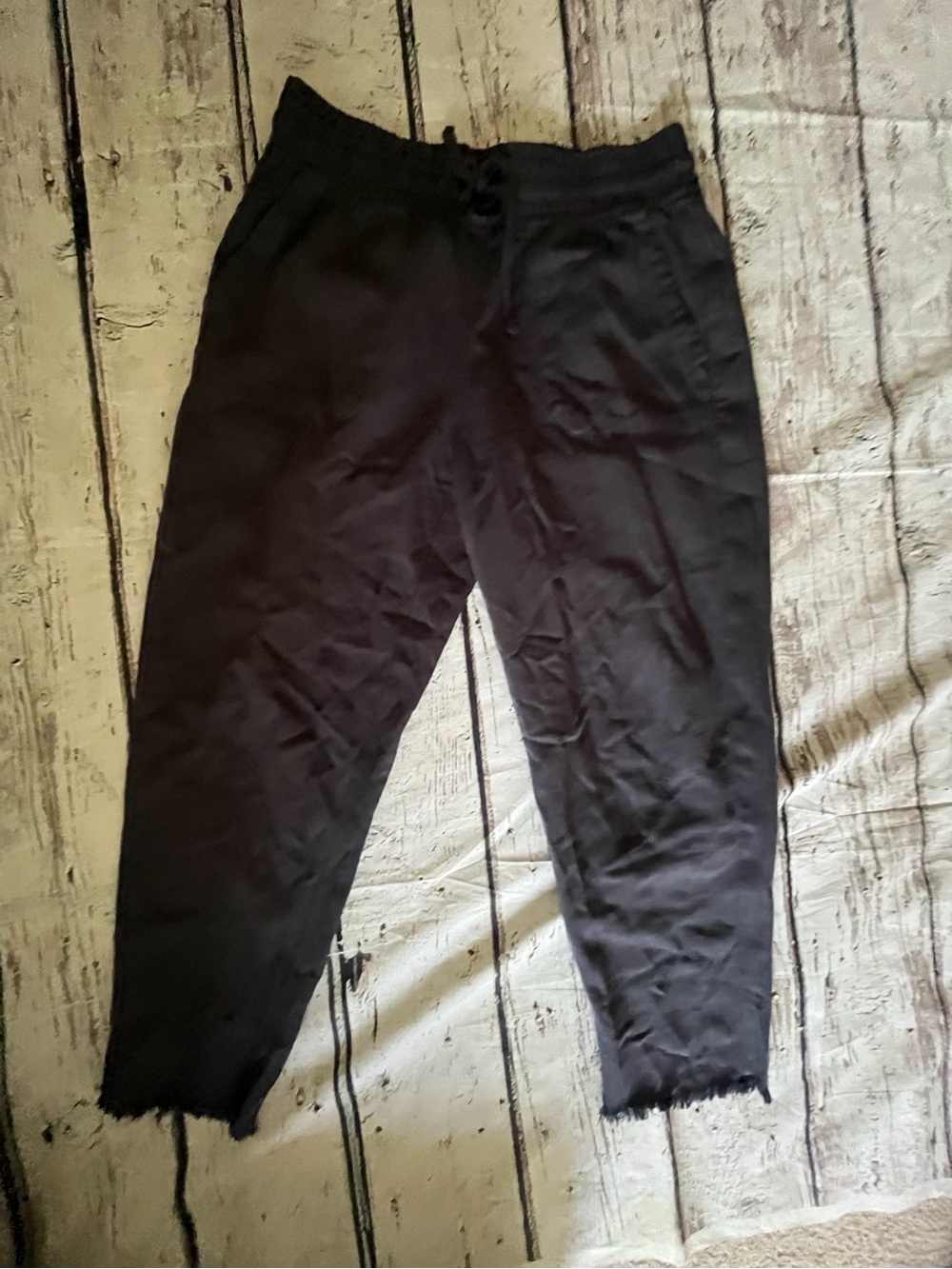Women’s Gray Casual Linen Pants - Comfortable Everyday Wear